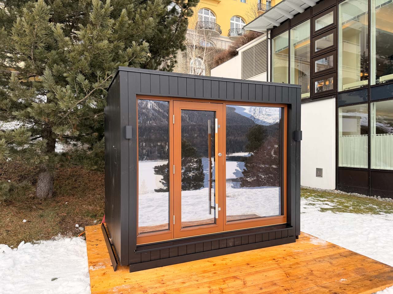 Saunum AirCube One Outdoor Sauna 5 Seater - Heracles Wellness