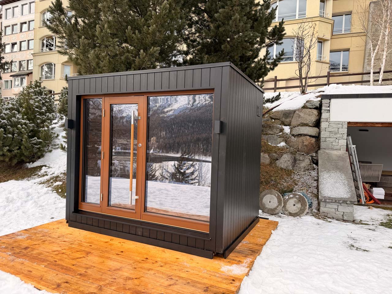 Saunum AirCube One Outdoor Sauna 5 Seater - Heracles Wellness