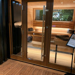 Saunum AirCube Terrace Outdoor Sauna 4 Seater - Heracles Wellness