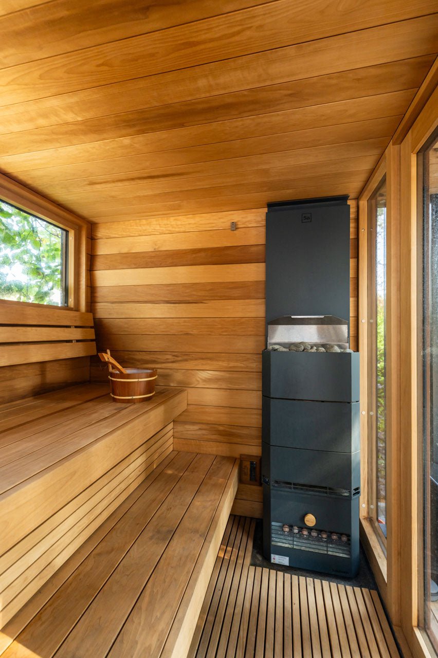 Saunum AirCube Terrace Outdoor Sauna 4 Seater - Heracles Wellness