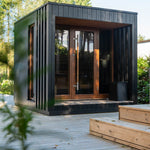 Saunum AirCube Terrace Outdoor Sauna 4 Seater - Heracles Wellness