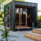 Saunum AirCube Terrace Outdoor Sauna 4 Seater - Heracles Wellness