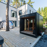 Saunum AirCube Terrace Outdoor Sauna 4 Seater - Heracles Wellness
