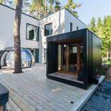 Saunum AirCube Terrace Outdoor Sauna 4 Seater - Heracles Wellness