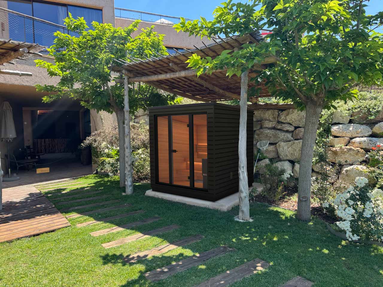 Saunum Classic Mini Outdoor Sauna 3 Seater - Heracles Wellness