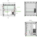 Saunum Classic Mini Outdoor Sauna 3 Seater - Heracles Wellness