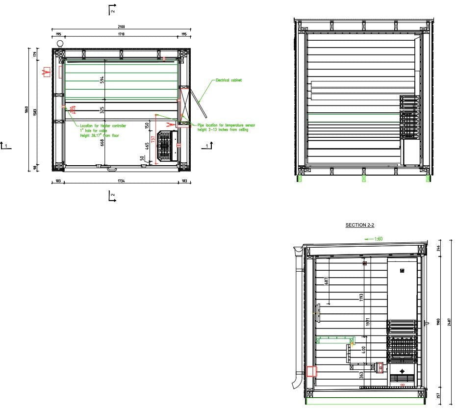 Saunum Classic Mini Outdoor Sauna 3 Seater - Heracles Wellness