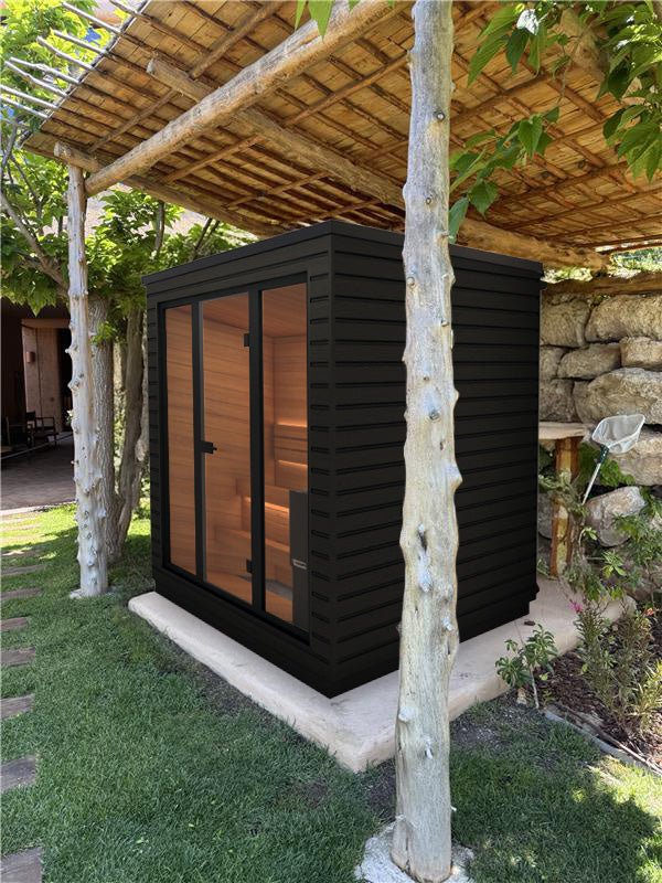 Saunum Classic Mini Outdoor Sauna 3 Seater - Heracles Wellness