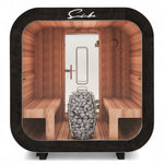 SunCube L 4 - 6 Person Outdoor Sauna with Changing Room - Heracles Wellness