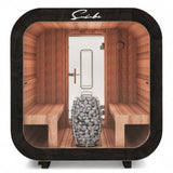 SunCube L 4 - 6 Person Outdoor Sauna with Changing Room - Heracles Wellness