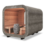 SunCube L 4 - 6 Person Outdoor Sauna with Changing Room - Heracles Wellness