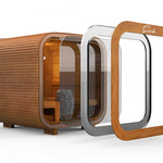 SunCube L 4 - 6 Person Outdoor Sauna with Changing Room - Heracles Wellness