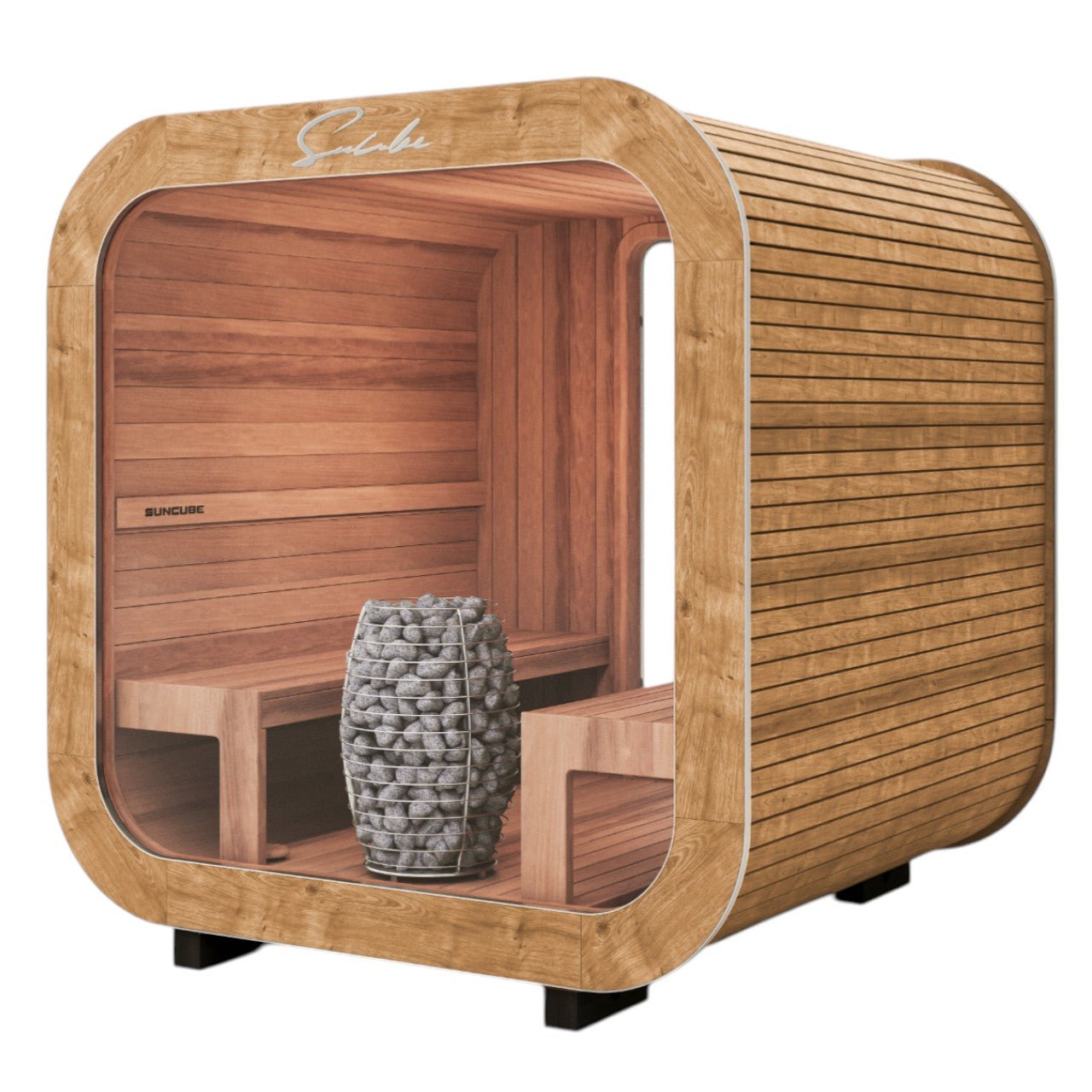SunCube M 4 - 6 Person Outdoor Sauna - Heracles Wellness