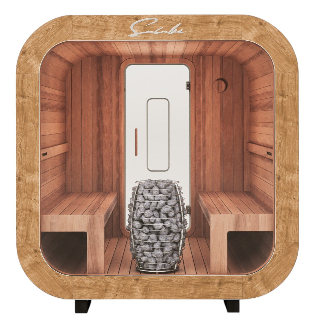 SunCube M 4 - 6 Person Outdoor Sauna - Heracles Wellness