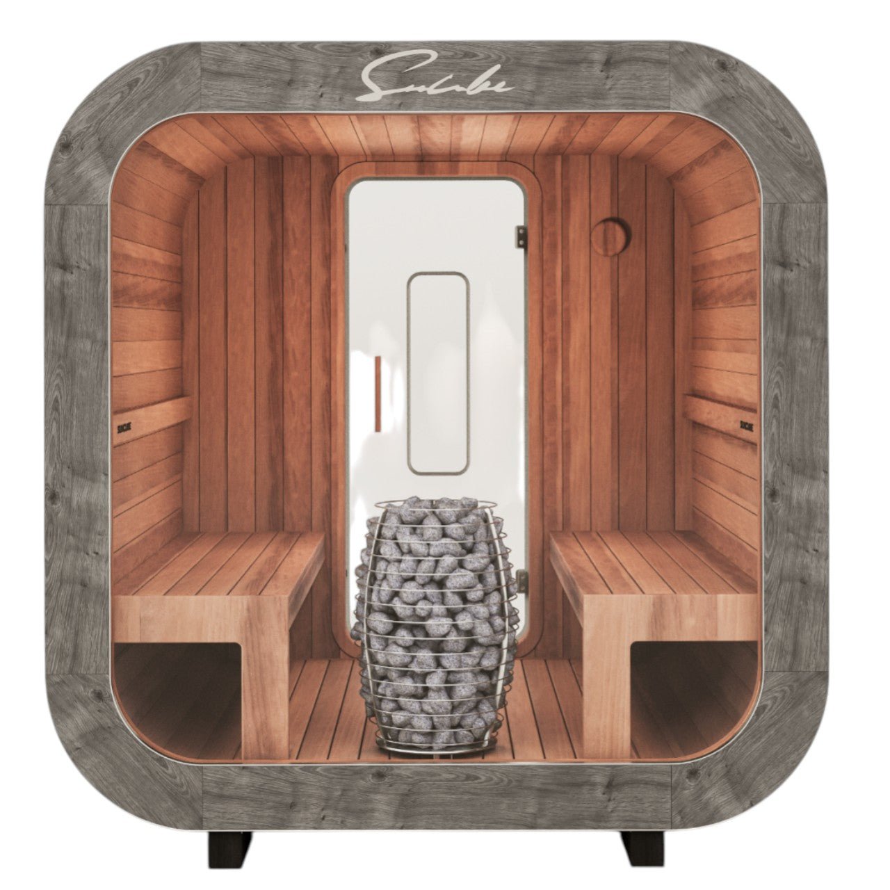 SunCube M 4 - 6 Person Outdoor Sauna - Heracles Wellness