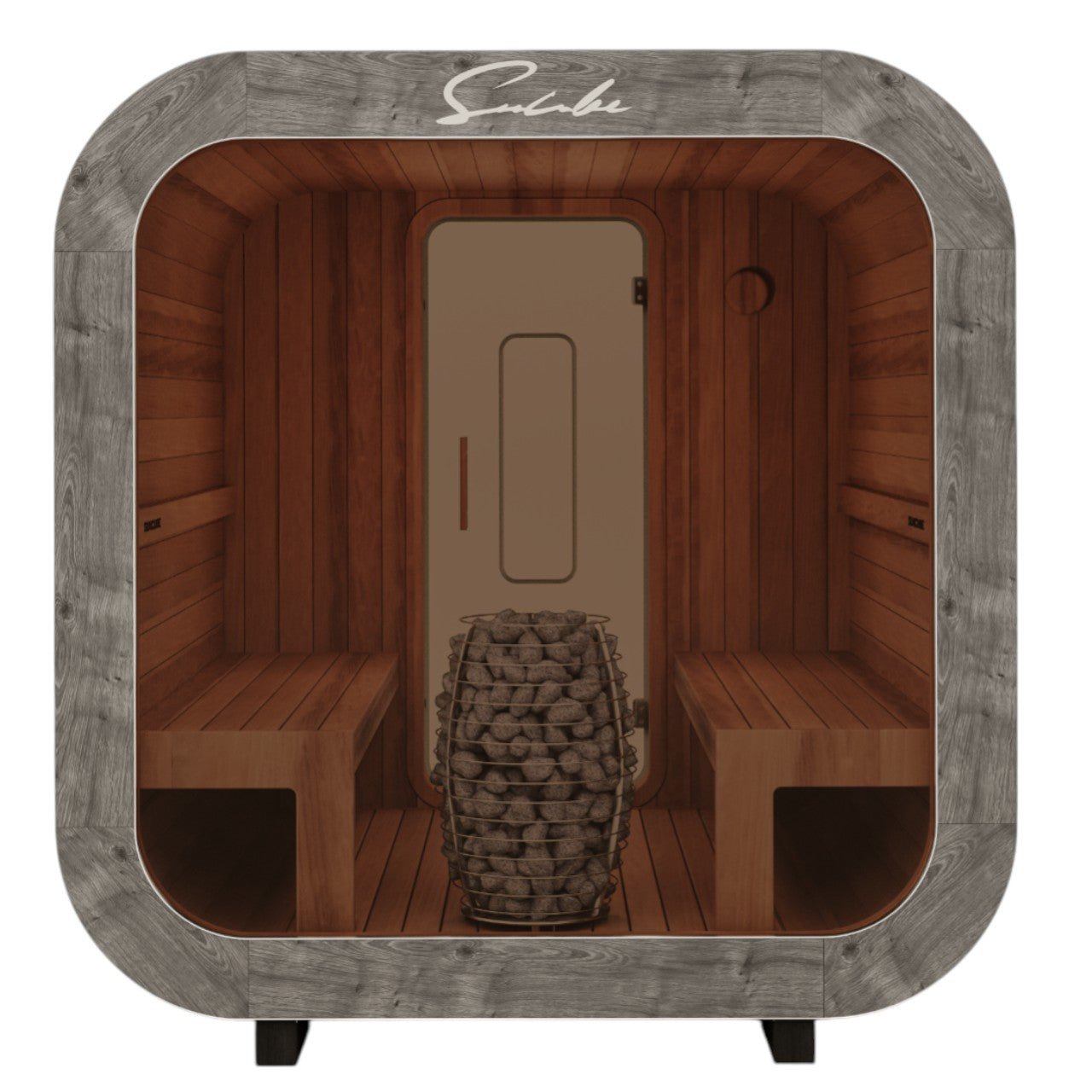 SunCube M 4 - 6 Person Outdoor Sauna - Heracles Wellness