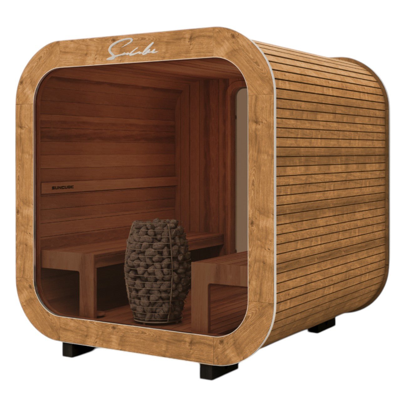 SunCube M 4 - 6 Person Outdoor Sauna - Heracles Wellness