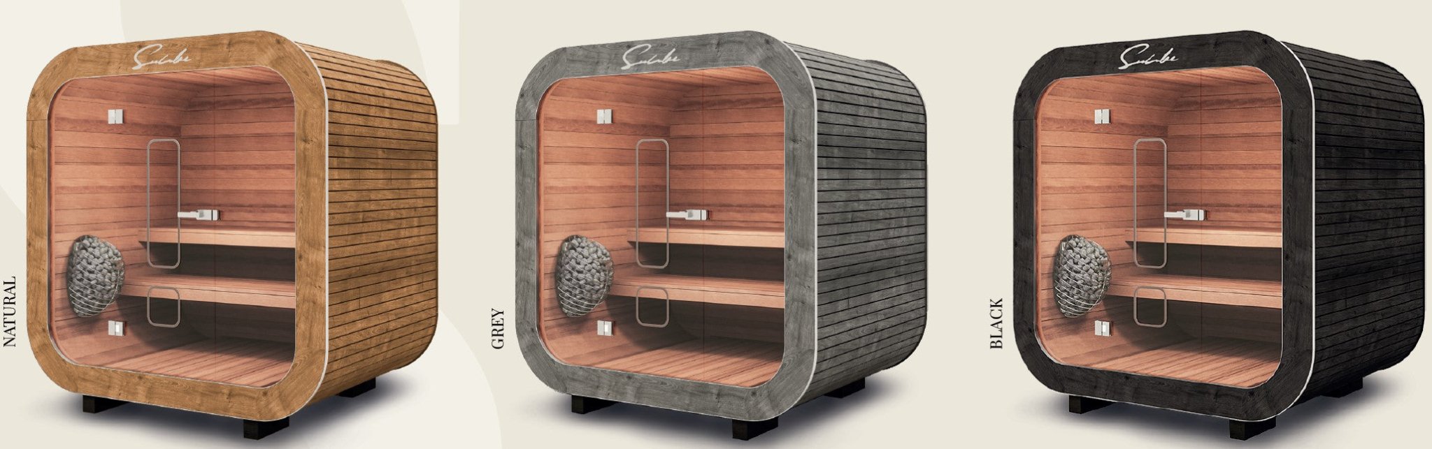 Suncube S 2 Person Outdoor Sauna - Heracles Wellness