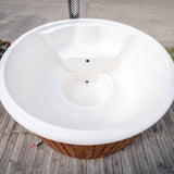 Viking Industrier Wood Burning 6 Person Hot Tub with Integrated Heater - Heracles Wellness