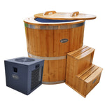Emperor Ice Bath and Chiller Set with Steps - Heracles Wellness