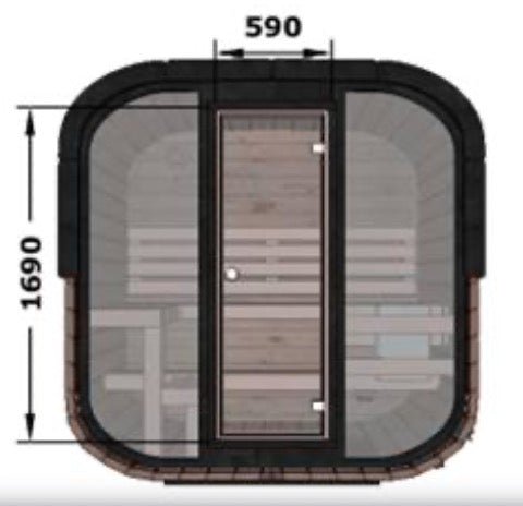 Full Glass Front (+£719) - Heracles Wellness