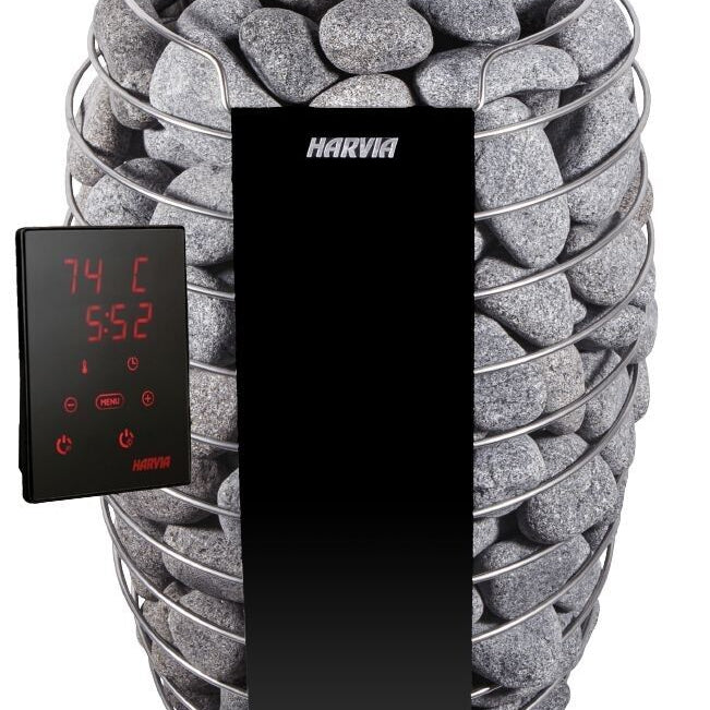 Harvia Spirit Wifi Controlled SP90XW, 9kW (3 Phase Input 8-14 m3) (+£1199) - Heracles Wellness