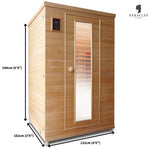 Health Mate 2 Person Standard Infrared Home Sauna dimensions