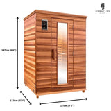Health Mate Classic 2-3 Person Infrared Sauna dimensions