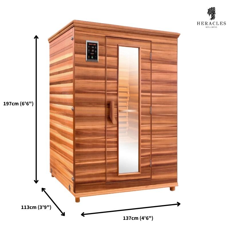 Health Mate Classic 2-3 Person Infrared Sauna dimensions