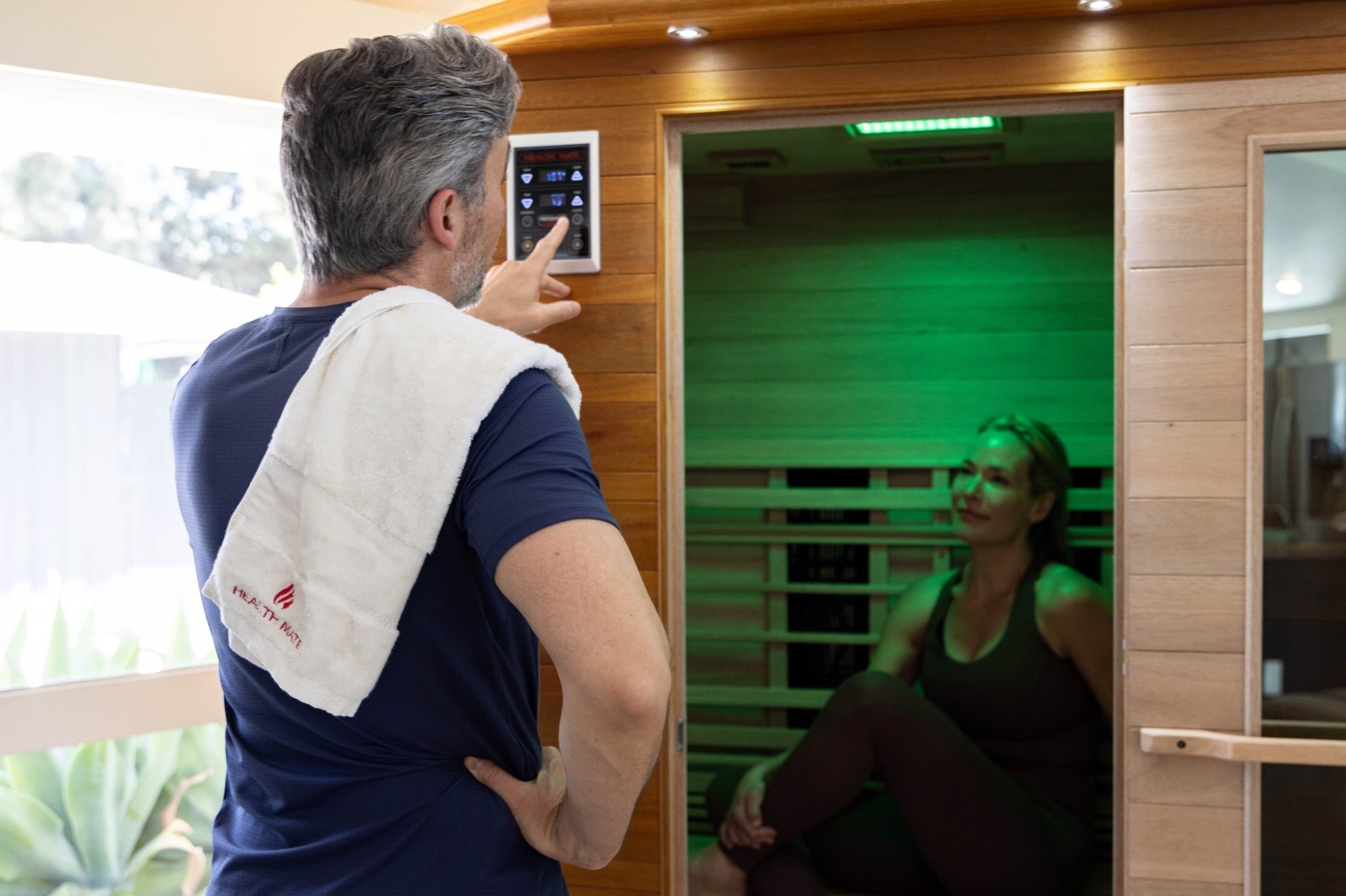 Health Mate Classic 3 Person Infrared Sauna gym instructor
