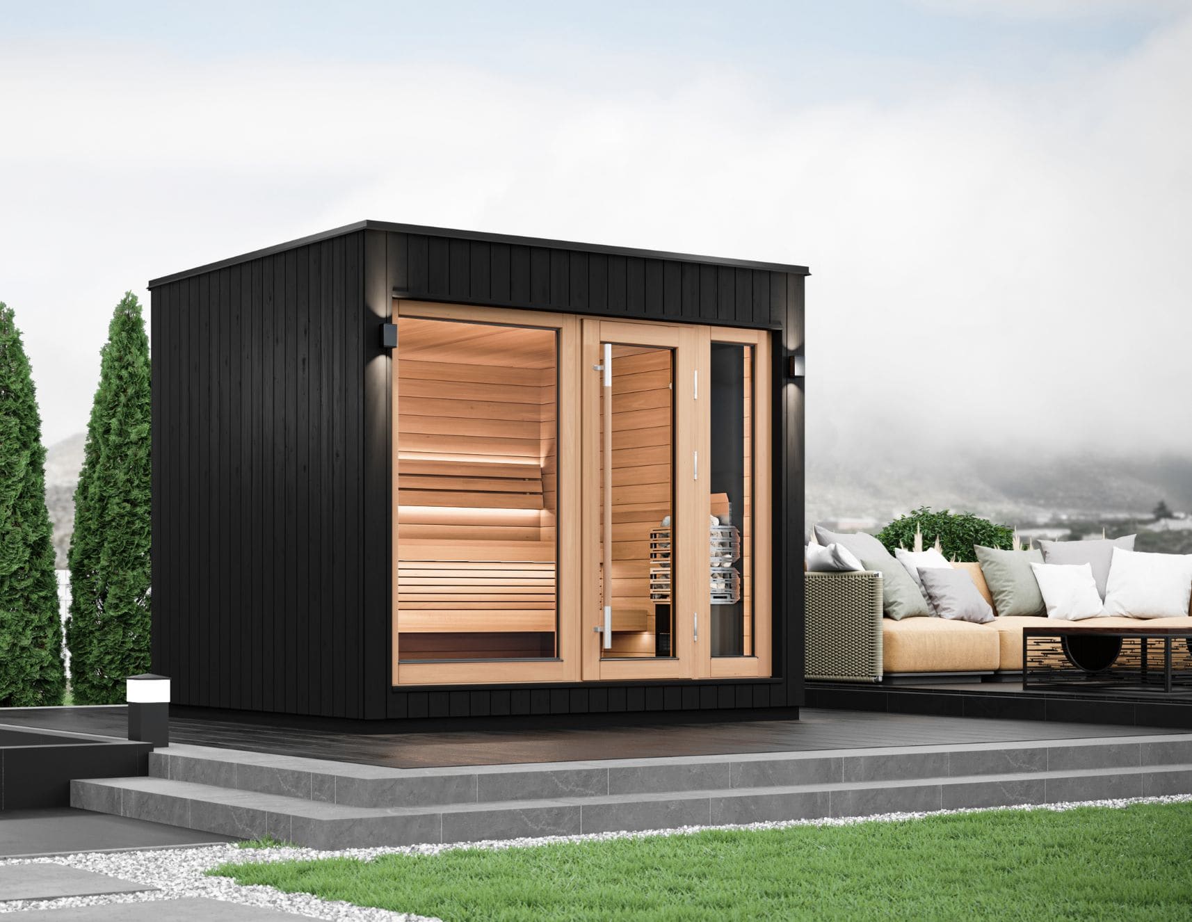 Sircuben Saunum AirCube One Outdoor Sauna 5 Seater – Heracles Wellness