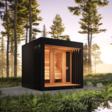 Saunum AirCube Terrace Outdoor Sauna 4 Seater - Heracles Wellness