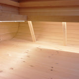 Viking Industrier Luna Outdoor Sauna With Changing Room floor